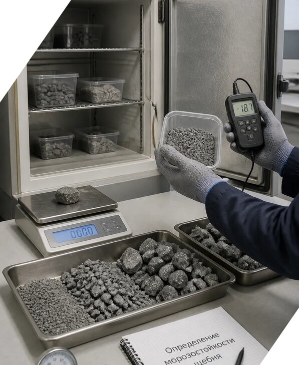 Определение морозостойкости щебня в Кинели от 3566 р. | ЭкспертизаРоссия